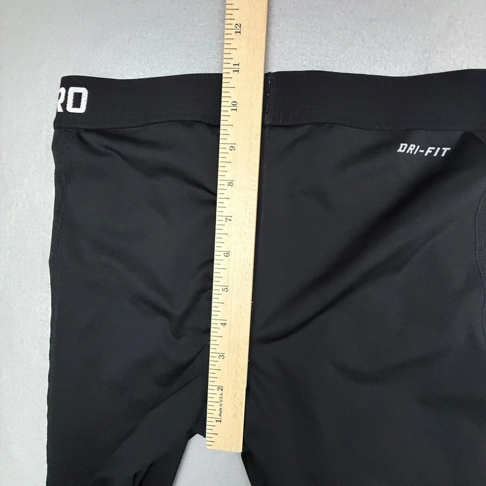 Nike Pro Leggings Womens Medium Black Athletic Dri-Fit Cropped Compression